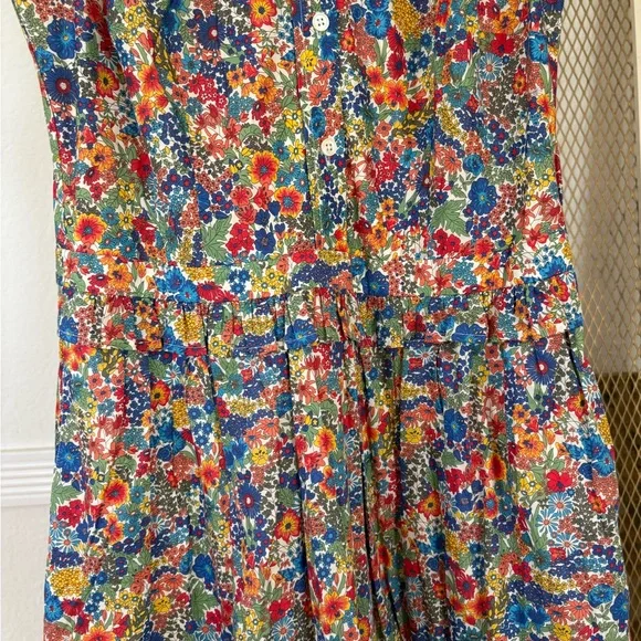 J.Crew Collection Tall Floral Belted Sheath Dress – Size 10 Tall - Picture 5 of 11